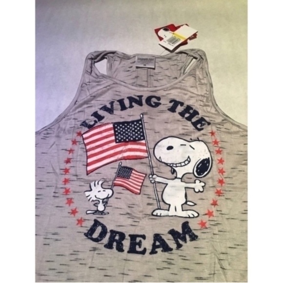 LAST ONE! Snoopy Living The Dream Open Back Tank - Picture 4 of 11